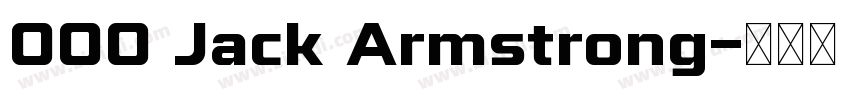 000 Jack Armstrong字体转换